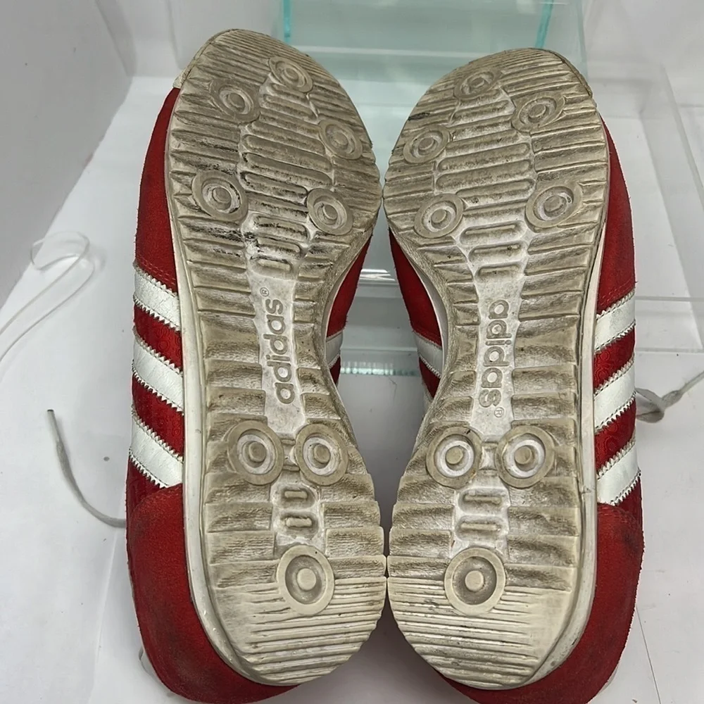 Men’s Adidas Sz 9 Red White SL 76 Munich 72 Rare 2008 Samba Athletic Track Shoes